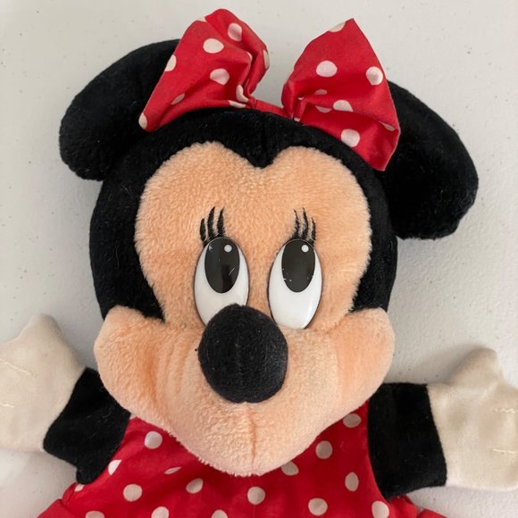 Vintage Disney Minnie Mouse Toy Hand Puppet Plush 10" Mattel 1993 Disneyland - Picture 2 of 13
